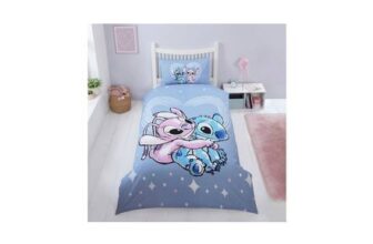 Disney Stitch & Angel Lilac Kids Bedding Set