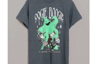 Disney the Nightmare before Christmas Oogie Boogie Charcoal T-Shirt