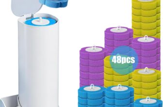 Disposable Toilet Brush & Holder Set with 48 Refills (1)