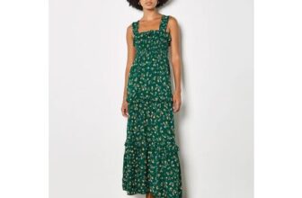 Ditsy Floral Smocked Maxi Dress