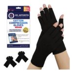 Doctor-Developed Arthritis Gloves for Women and Men, Fingerless, Size M