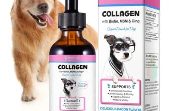 Dog Collagen Drops with Biotin, MSM, Ginger