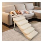 Dog Stairs for Bed and Sofa, Height-Adjustable, Multi-Level