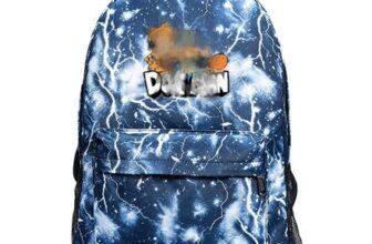 Dog Theme Kids Backpack: Water-Resistant, Adjustable Straps
