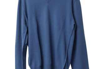 Dolce & Gabbana V-neck Jumper in Blue Cashmere