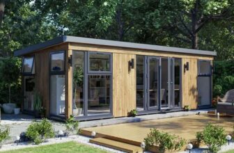 Dominator Pressure Treated Insulated Garden Office UPVC Glazed Approx. W7.5m x D3.5m – W/Code