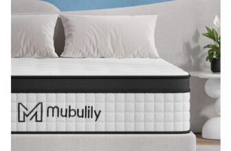 Double Mattress 135x190cm 7-Zone Memory Foam Pocketed-Spring Hybrid Medium-Firm