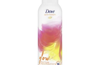 Dove Bath Therapy Glow Blood Orange & Spiced Rhubarb Scent Womens Shower Foam Shower Mousse 200ml