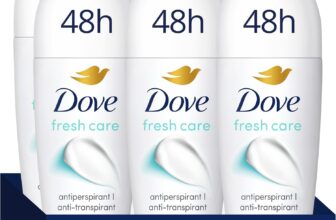 Dove Fresh Care Womens Antiperspirant Deodorant Roll On for 48 Hour Sweat Protection and Long-Lasting Fragrance with ¼ Moisturising Cream 50 ml, Pack of 6