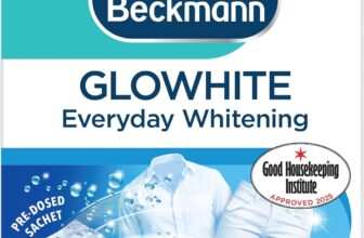 Dr. Beckmann Glowhite, In-Wash Sachets, Brighter White Laundry, 5 x 40g Brighter white Laundry, treats greying. Pre-dosed no mess. Convenient format. In-wash laundry whitener and stain remover