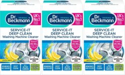 Dr. Beckmann Service-it Deep Clean Washing Machine Cleaner Removes 99,99% of bacteria and fungi and viruses eliminates bad odours 250 g (Pack of 3)