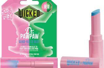 Dr.PAWPAW x WICKED Color Changing Lip Balm 3g, Blue to Pink Pawpaw Balm, Hydrating and Nourishing Vegan Lip Care with Magical Finish