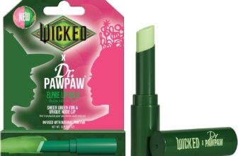 Dr.PAWPAW x WICKED Color Changing Lip Balm 3g, Sheer Green Pawpaw Balm with Magical Finish, Hydrating and Nourishing Vegan Lip Care