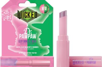 Dr.PAWPAW x WICKED Vegan Lip Balm 3g, Sheer Lilac Pawpaw Balm with Shimmer, Hydrating and Nourishing Lip Care with Magical Finish