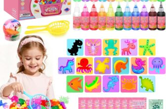 Dreamon Aqua Fairy 53 PCS Water Gel Kit for Kids – DIY Squishy Maker Toy Set with 22 Colours Gel – Creative Crafts Kit Birthday Gift for Girls Boys Ages 3 4 5 6 7 8
