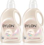 Dylon Light and White Detergent (30 WL), Liquid Laundry Detergent for all light-coloured and white clothes, Washing Detergent to Protect all light colours and Renew Fibres (Pack of 2)
