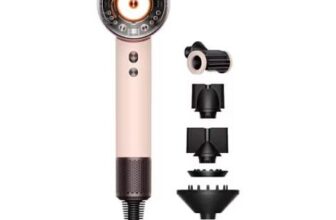 Dyson Supersonic Nural Hair Dryer Ceramic Pink Straight to Wavy