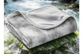 EMME Cooling Throw Blanket, Summer, Thin, Breathable, Grey, 127×177 Cm