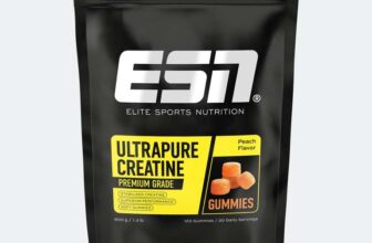 ESN Ultrapure Creatine Gummies, 120 Gummies, Peach