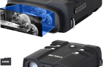 ESSLNB Night Vision Goggles 10.8X31mm Night Vision Binoculars 1080P Image with 64G TF Card 4 LCD Screen Photo Camera Video Recorder Playback Function