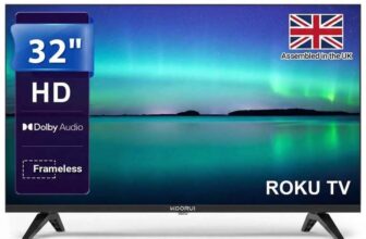 EXCLUSIVEKOORUI 32 HD Roku Smart TV DVB-T2 3xHDMI Dolby Audio Freeview with code at Koorui TV Store