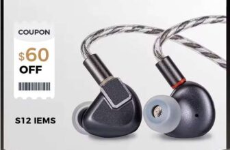 EXCLUSIVELETSHUOER S12 Gen1 IEM Earbud Headphones ( 14.8mm Planar Magnetic Drivers ) w/2 codes cashbackLetshuoer Official Store