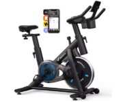 EXCLUSIVEMERACH Exercise Bike – Dual-Triangle Frame / 15 lbs flywheel / App support w/code PayPal MERACH Official Store