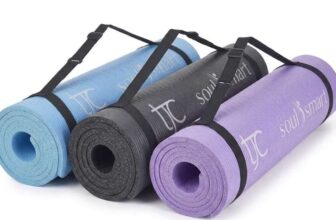 EXCLUSIVENon-Slip High Density 10MM Travel Yoga Mat with Carrying Strap for both men and women with code