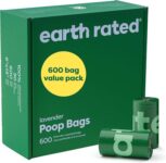 Earth Rated Dog Poo Bags Value Pack, Lavender Scented, 600 Count