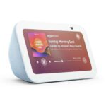 Echo Show 5 (Newest gen), Smart display and alarm clock with clearer sound, Cloud blue, with Alexa Early Access