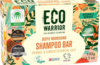 Eco Warrior Nourishing Shampoo Bar, Pink Clay, Orange & Ginger, Vegan, 100g Hydrating shampoo bar with pink clay, orange and ginger essential oils vegan, cruelty-free and SLS-free.