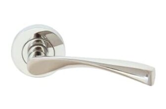 Eden Chrome round Rose Door Handle – 1 Pair