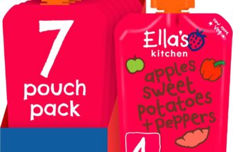 Ellas Kitchen Red Peppers/ Sweet Potatoes and Apples 120 g (Pack of 7) (Organic)