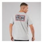Ellesse Mens Benzina Heritage Back Logo T-Shirt Grey Marl
