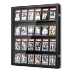 Emfogoo 24-Slot UV-Protected Wall-Mount Card Display Case