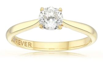 Engagement Ring The Forever Diamond 18ct Yellow Gold Solitaire 0.50ct Diamond Ring