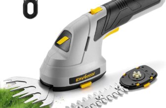 Enventor Cordless Hedge Trimmer and Grass Shear, 7.4V 2000mAh