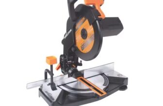 Evolution 210mm Electric Single-Bevel Multi Material Compound Mitre Saw 110V
