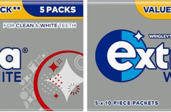 Extra White Chewing Gum, Sugar Free, Pack of 12