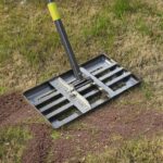 FLY HAWK Lawn Leveling Rake Levelawn Tool Level Soil or Dirt Ground Surfaces Easily 18 x 10 Ground Plate rakes for lawns.