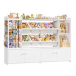 FOREHILL Soft Toy Storage Unit with 6 Removable Boxes