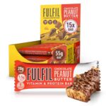 FULFIL Vitamin and Protein Bars, Chocolate Peanut Butter Flavour, 15 x 55g
