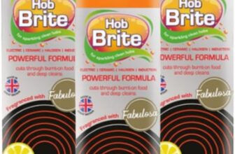 Fabulosa Hob Brite, Electric, Ceramic, Induction and Halogen Hob Cleaner and Stain Remover, Powerful Formula for Sparkling Hobs, 250ml, 3 Pack, Lemon Sherbet