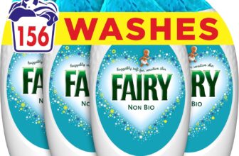 Fairy Non Bio Laundry Detergent Gel, 156 Washes (6 x 858 ml), Voted Number 1 for Sensitive Skin