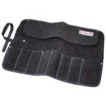 Faithfull Suede Leather Chisel Roll – 8 Pocket, Water Resistant & Compact Tool Organiser – Black or Tan