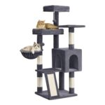 Feandrea Cat Tree Tower Condo with Scratching Posts and Ramp