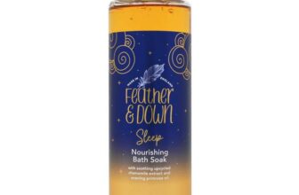 Feather & Down Nourishing Bath Soak (500ml) – with Soothing Upcycled Chamomile Extract & Evening Primrose Oil