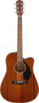 Fender CD-60SCE Acoustic Electric Guitar, All-Mahogany, Natural 4/4 – Lightning Deal