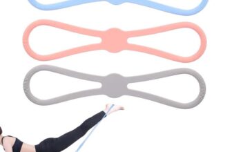 Figure 8 Resistance Bands 3pcs, 15/25/35 LB 3 Levels Silicone Exercise Bands Non-Slip Workout Straps – Sold by moncion / FBA