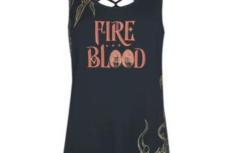 Fire and Blood Top Black by Game of Thrones